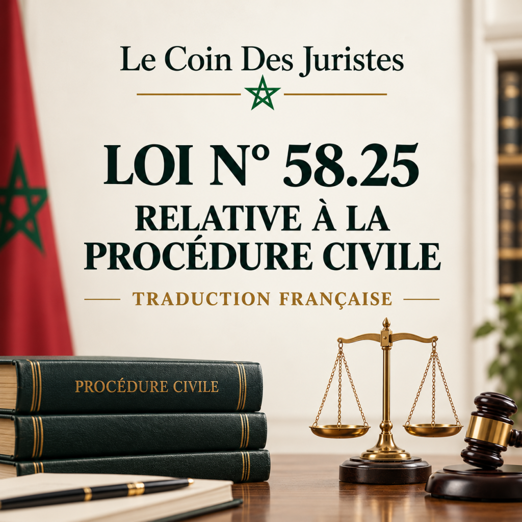 LOI N° 58.25 RELATIVE À LA PROCÉDURE CIVILE TRADUCTION FRANÇAISE